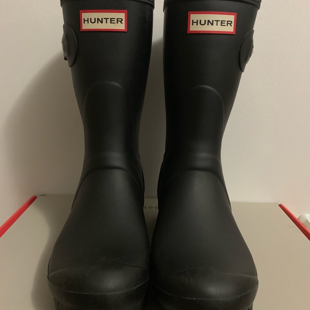 Women’s Hunter Original Short Rain Boot, black, 7